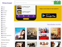 Tablet Screenshot of filmesgospel.com